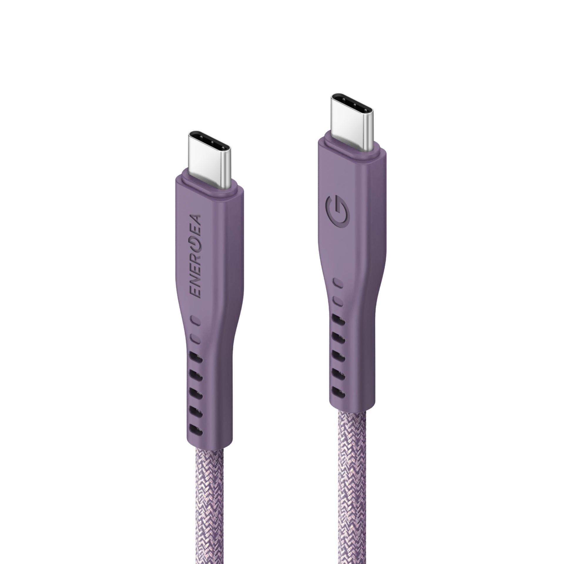 Energea Flow 240W USBC-C 1.5m Cable w Cable Tie (Purple)