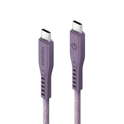 Energea Flow 240W USBC-C 1.5m Cable w Cable Tie (Purple)