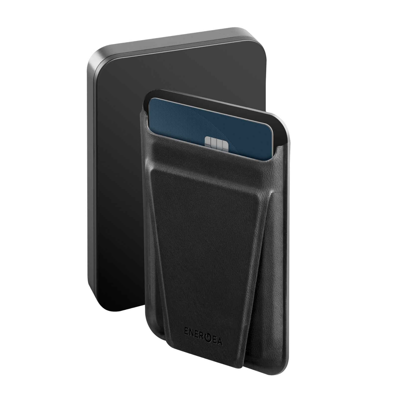 Energea Magwallet Card 10000mAh Power Bank with Card Slot (Black)
