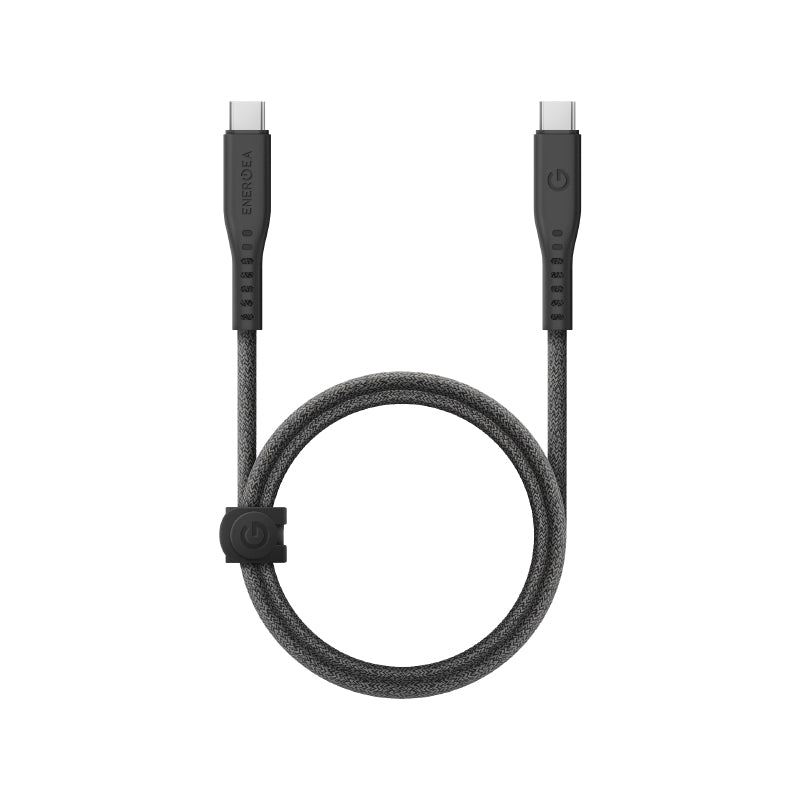 Energea Flow 240W 10Gbps USB-C to USB-C 1M Cable (Black)
