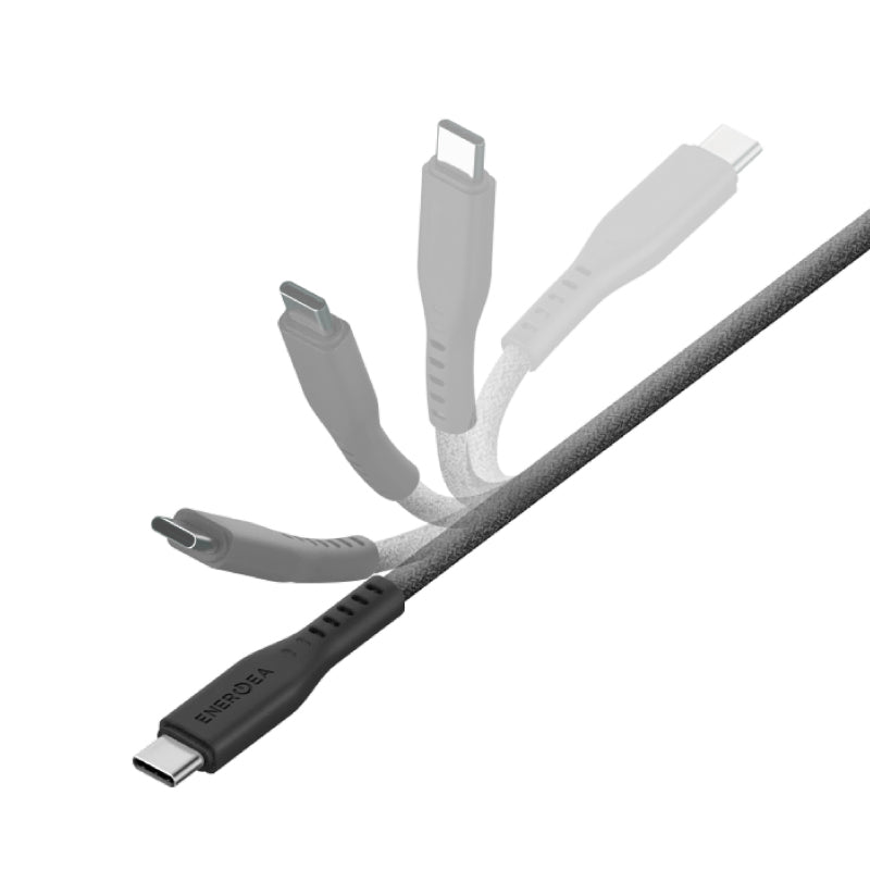Energea Flow 240W 10Gbps USB-C to USB-C 1M Cable (Black)