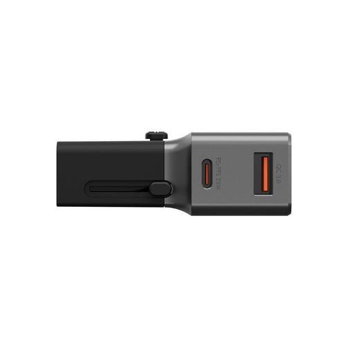 Energea Travelworld 25W Travel Adapter (Gunmetal)