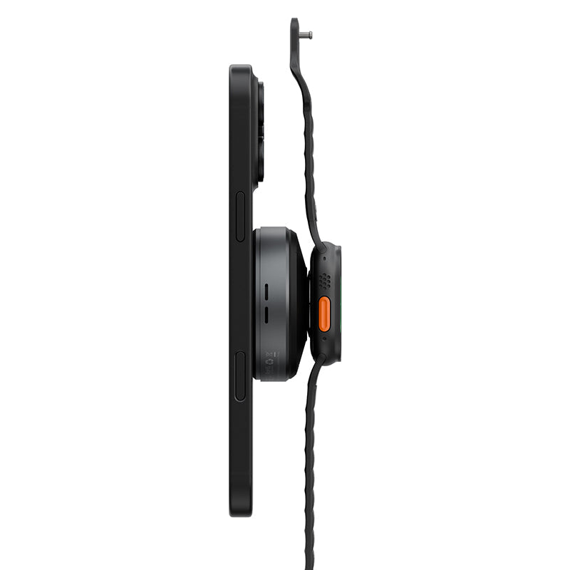 Energea Magduo ARC 2-in-1 Phone And Watch Charger With Retractable Cable (Gun)