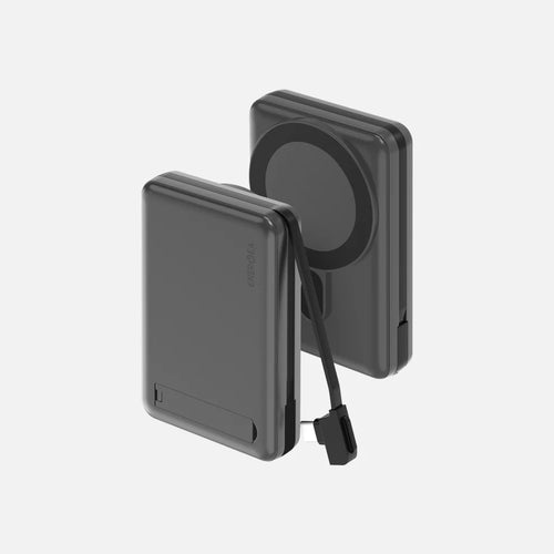 Energea MagPac Pro Plus 10000mAh Qi2 Powerbank with Build in C Cable (Gunmetal)