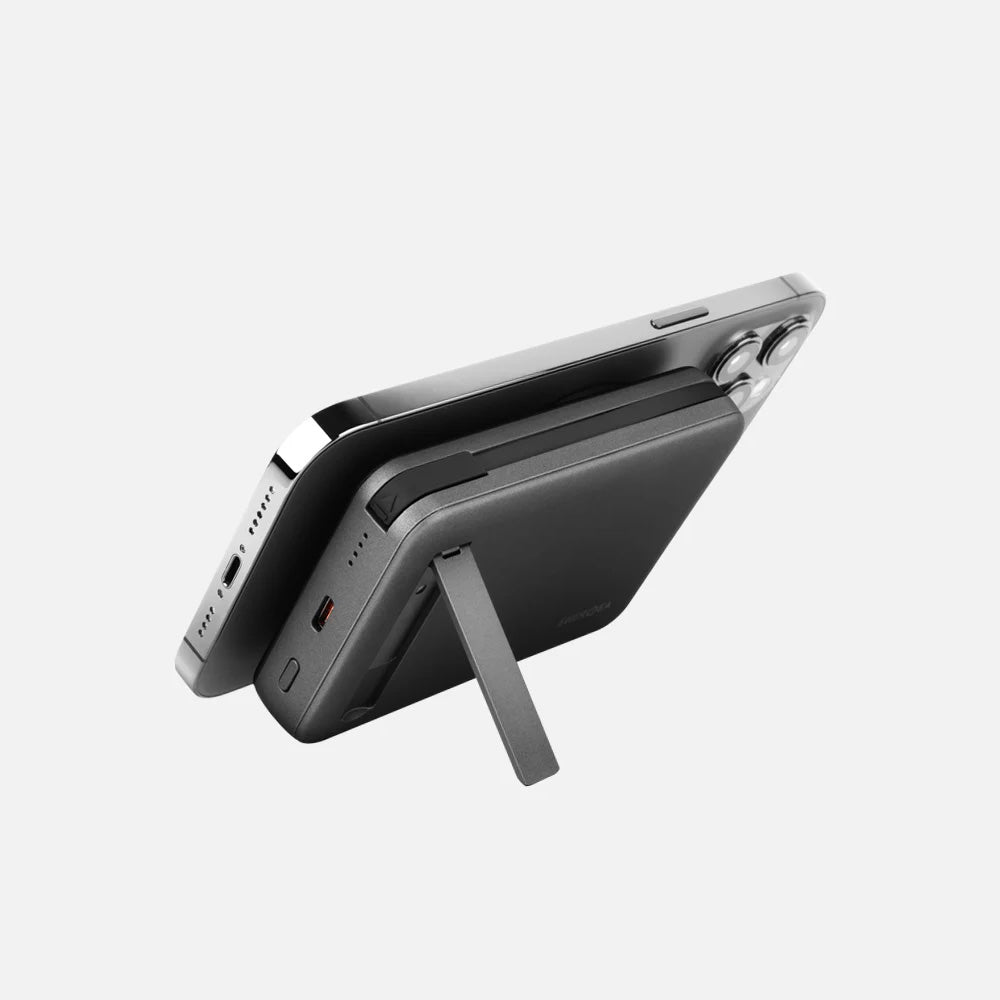 Energea MagPac Pro Plus 10000mAh Qi2 Powerbank with Build in C Cable (Gunmetal)