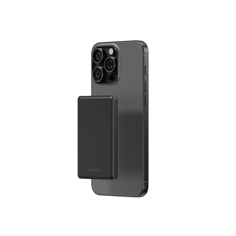 Energea Alupac Mini 5000mAh Magnetic Wireless Power Bank (Gunmetal)