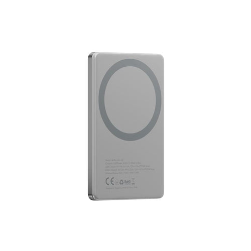 Energea Alupac Mini 5000mAh Magnetic Wireless Power Bank (Titanium)