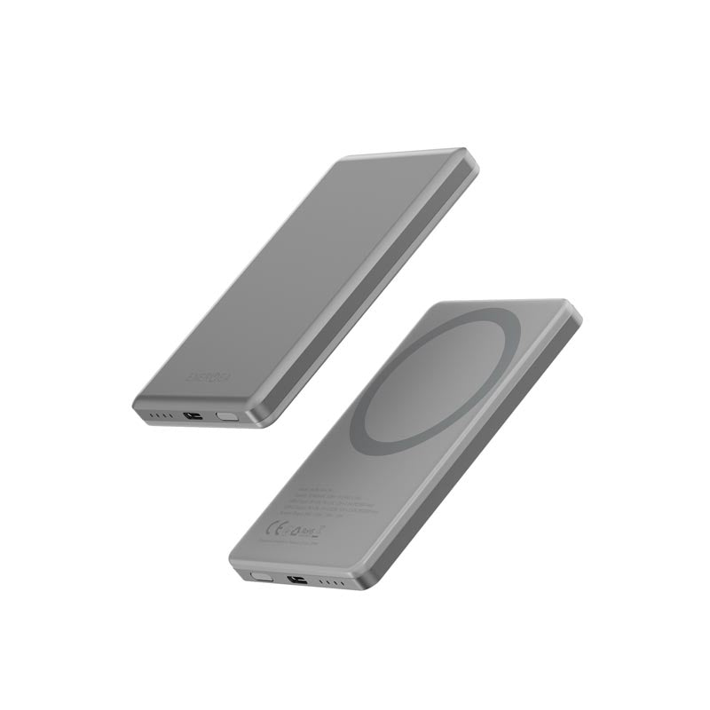 Energea Alupac Mini 5000mAh Magnetic Wireless Power Bank (Titanium)