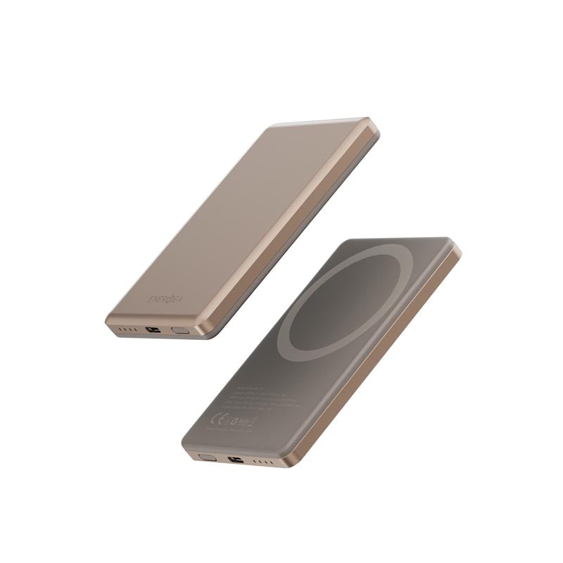 Energea Alupac Mini 5000mAh Magnetic Wireless Power Bank (Gold)