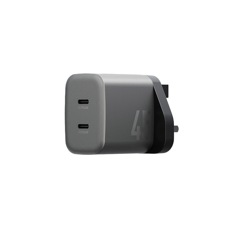 Energea AmpCharge GaN45 2C 45W PD/PPS/QC3.0 Wall Charger