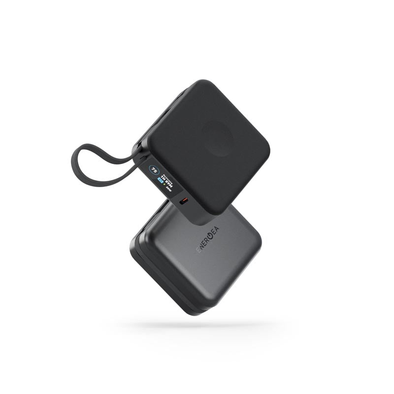 Energea MagPac Mini Plus 10000mAh Magsafe Power Bank with Build in C Cable (Black)