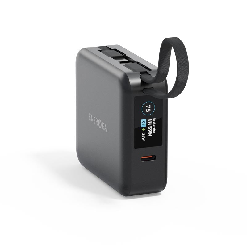 Energea MagPac Mini Plus 10000mAh Magsafe Power Bank with Build in C Cable (Black)