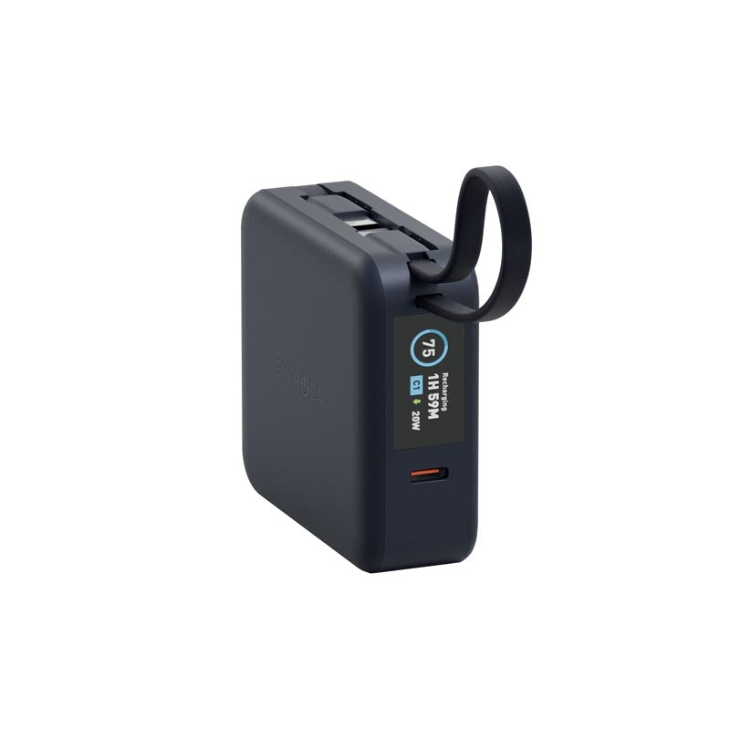 Energea MagPac Mini Plus 10000mAh Magsafe Power Bank with Build in C Cable (Blue)