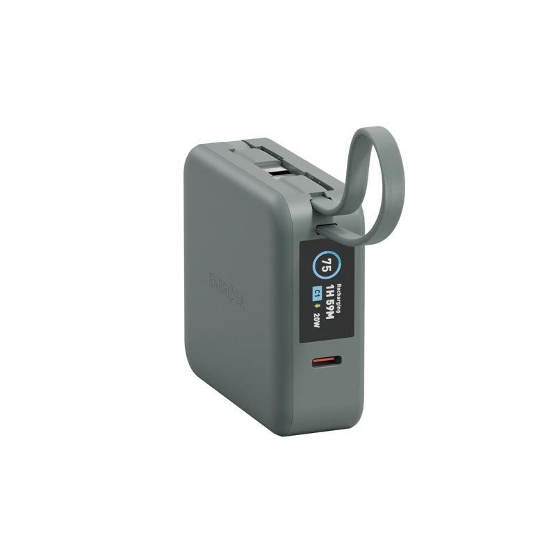 Energea MagPac Mini Plus 10000mAh Magsafe Power Bank with Build in C Cable (Green)