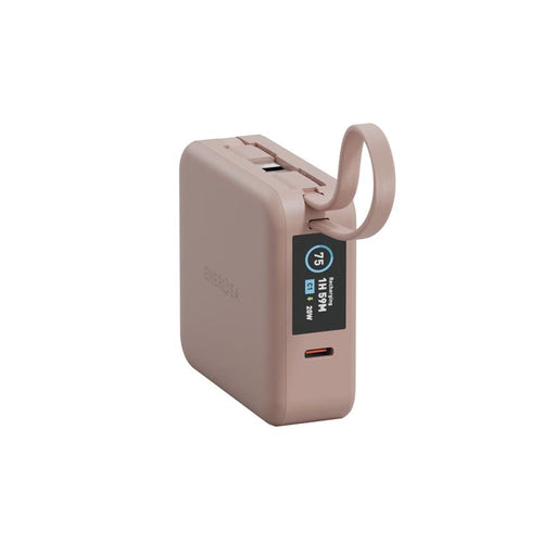 Energea MagPac Mini Plus 10000mAh Magsafe Power Bank with Build in C Cable (Pink)