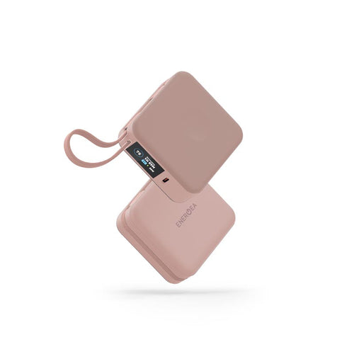 Energea MagPac Mini Plus 10000mAh Magsafe Power Bank with Build in C Cable (Pink)