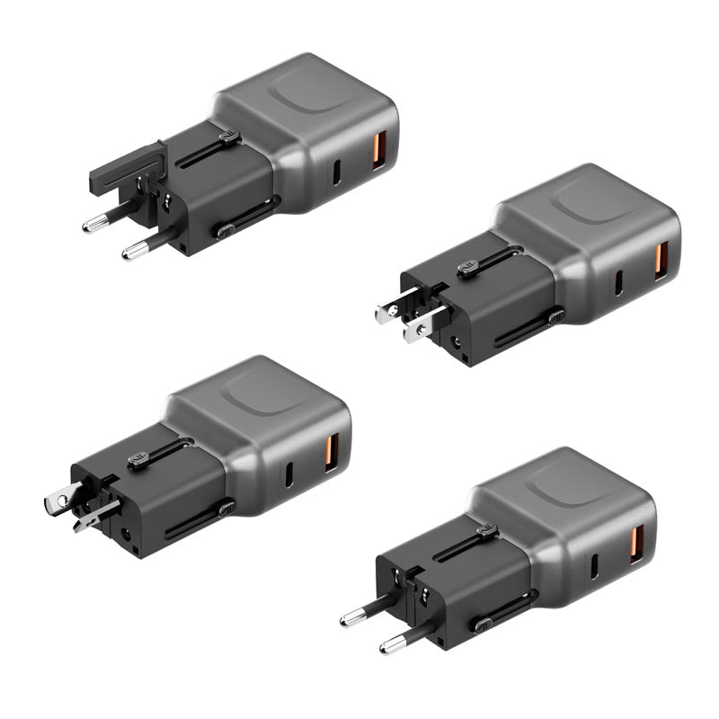 Energea TravelGo 35W Travel Adapter (Gunmetal)