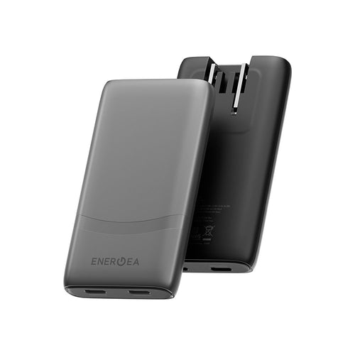Energea TravelWorld Edge 65, 2C PD/PPS/QC3.0 Wall Charger,65W (US+UK+EU) - Gun