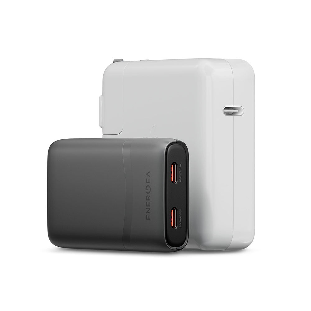Energea TravelWorld Edge 65, 2C PD/PPS/QC3.0 Wall Charger,65W (US+UK+EU) - Gun