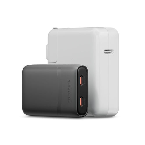 Energea TravelWorld Edge 65, 2C PD/PPS/QC3.0 Wall Charger,65W (US+UK+EU) - Gun