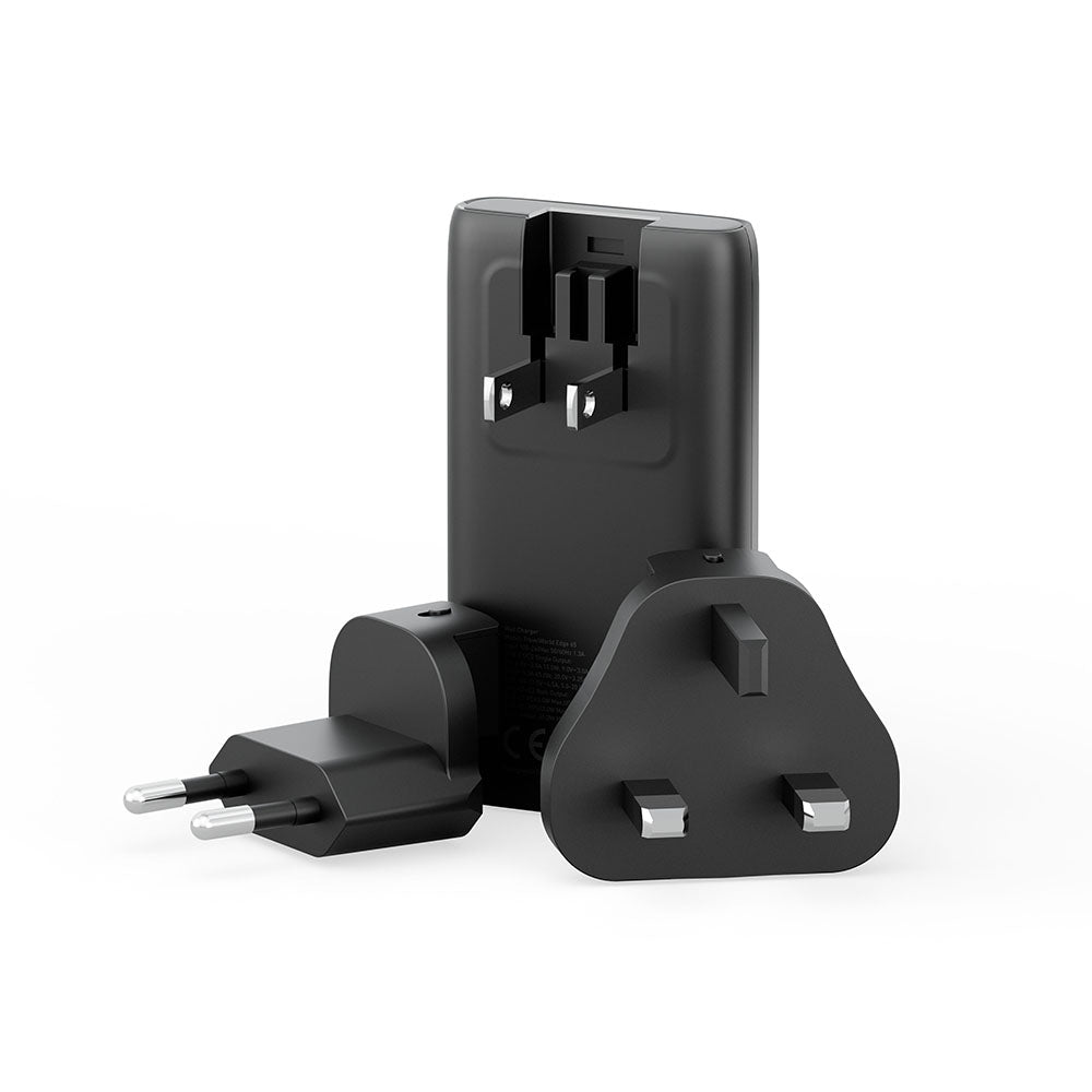 Energea TravelWorld Edge 65, 2C PD/PPS/QC3.0 Wall Charger,65W (US+UK+EU) - Gun