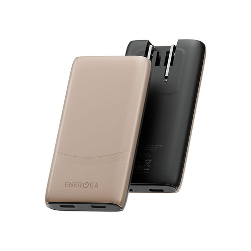 Energea TravelWorld Edge 65, 2C PD/PPS/QC3.0 Wall Charger,65W (US+UK+EU) - Gold
