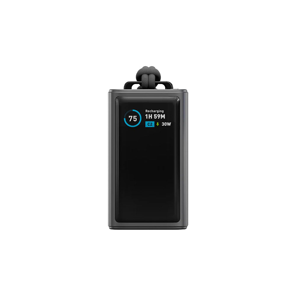 Energea Compac Arc 45 10000mAh PD45W Power Bank with Built In C Cable (Gunmetal)
