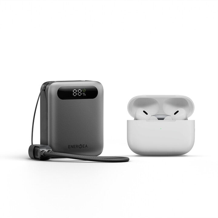 Energea Compac Loop 10K Power Bank with USB-C Cable Strap (CCC Certified)