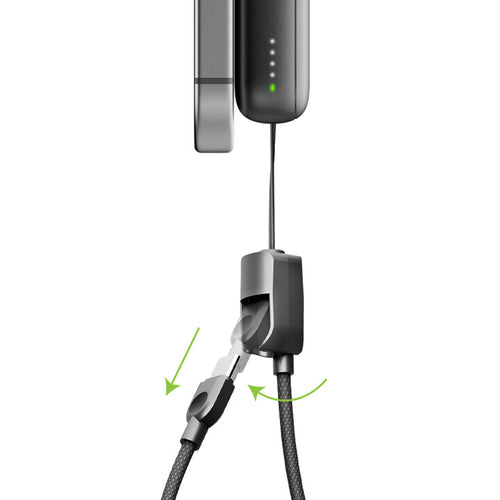 Energea MagPac Loop 10K MagSafe Power Bank with USB-C Cable Strap (CCC Certified)