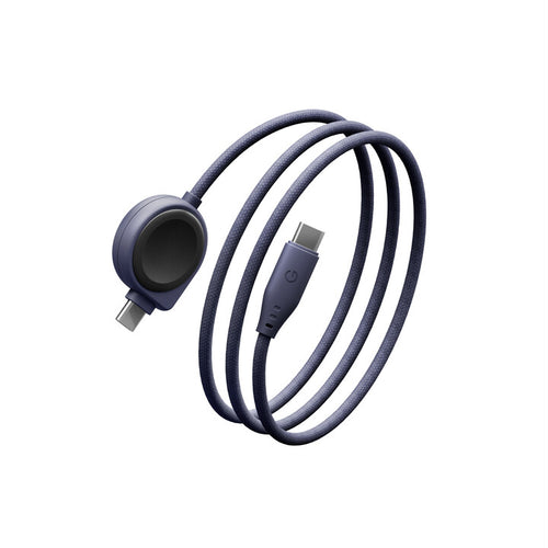 Energea Flow Duo Watch 2-in-1 C-C Samsung Watch Cable 60W 1.5M - Cobalt Violet