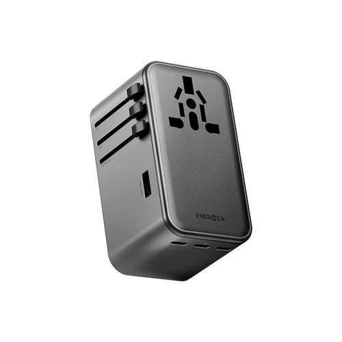 Energea TravelWorld Adapter GaN160 1A3C 160W - Gunmetal
