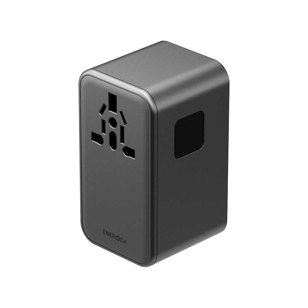 Energea TravelWorld Adapter GaN160 1A3C 160W - Gunmetal