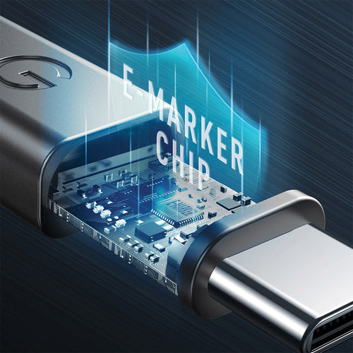 Energea Flow Pulse Ultra Fast-Charging Braided Cable with Light 1.5M