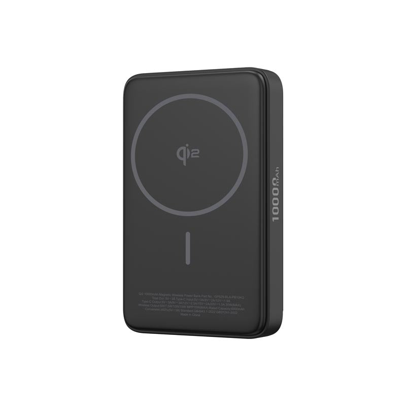Griffin Powerbrick 10000mAh Qi2 Certified PD 30W Black