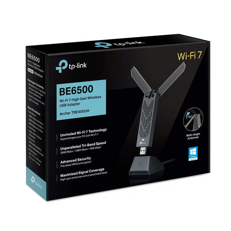 TP-Link Archer TBE400UH BE6500 Wi-Fi 7 High Gain Wireless USB