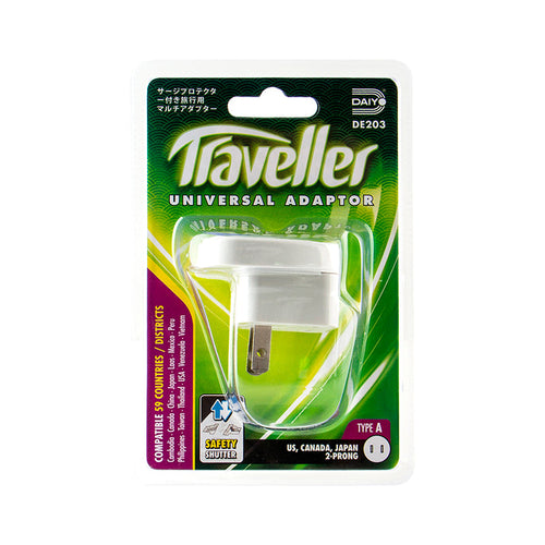 Daiyo DE203 US 2-Prong Traveller Adaptor