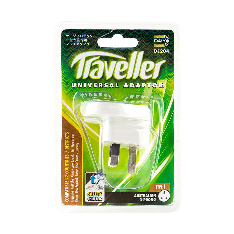 Daiyo DE204 3-Prong Australian Traveller Adaptor