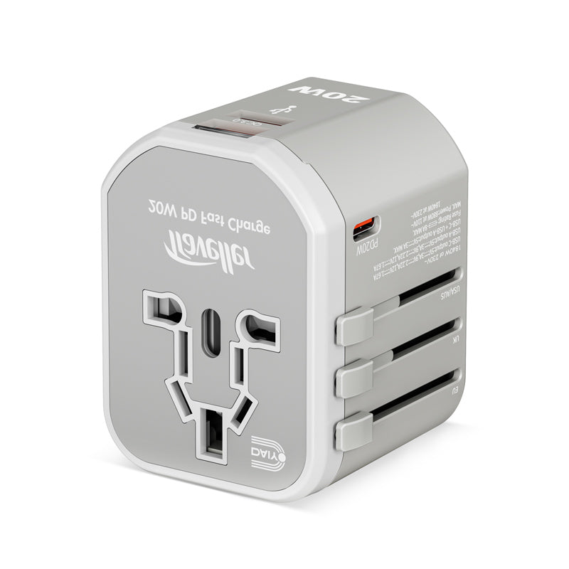Daiyo DE321 PD20W 1C+ 2A Traveller Multi Universal Adaptor (White)
