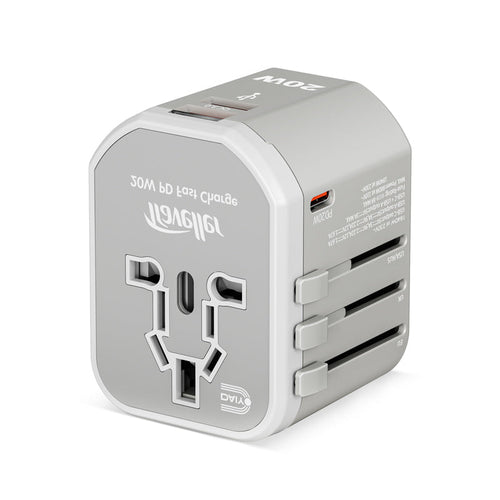 Daiyo DE321 PD20W 1C+ 2A Traveller Multi Universal Adaptor (White)