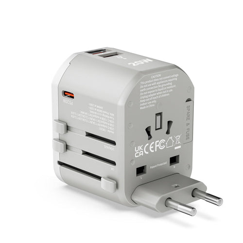 Daiyo DE321 PD20W 1C+ 2A Traveller Multi Universal Adaptor (White)