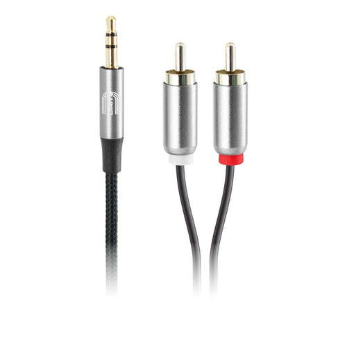 Daiyo TA762 1.8m Mini ST Plug to 2RCA Plug
