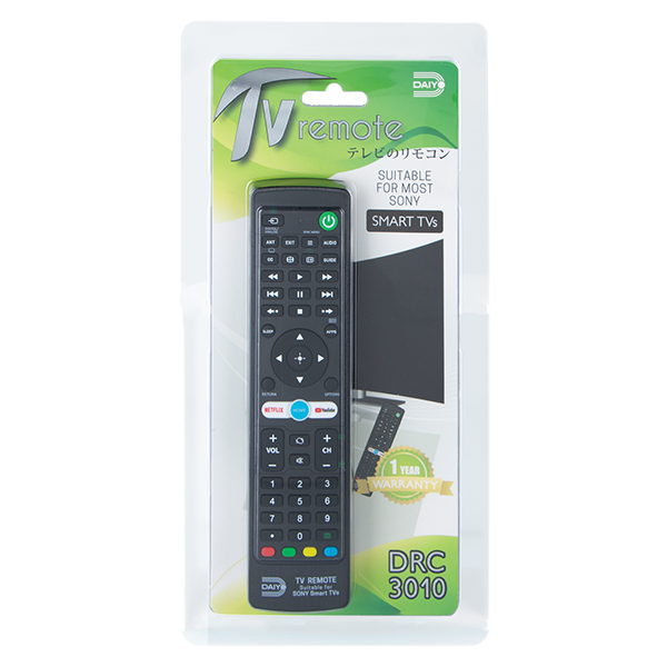 Daiyo DRC3010 Remote Control For Sony Smart TV