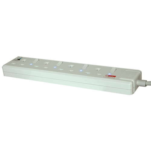 Daiyo DE382-3M LED 2 Way Socket Strip w Surge 3M