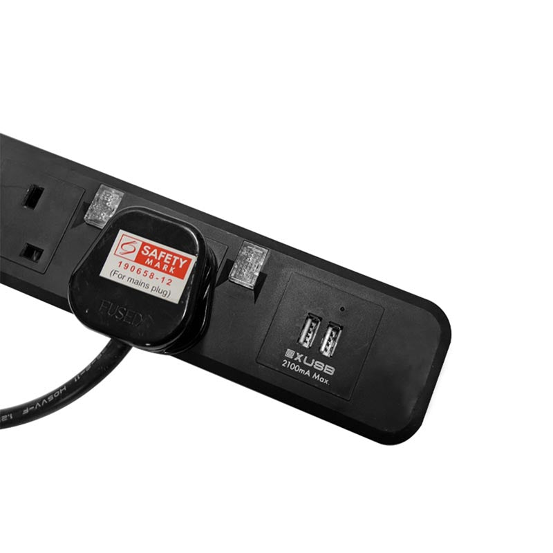 SoundTeoh PS-142U 4Way 2M Extension with USB