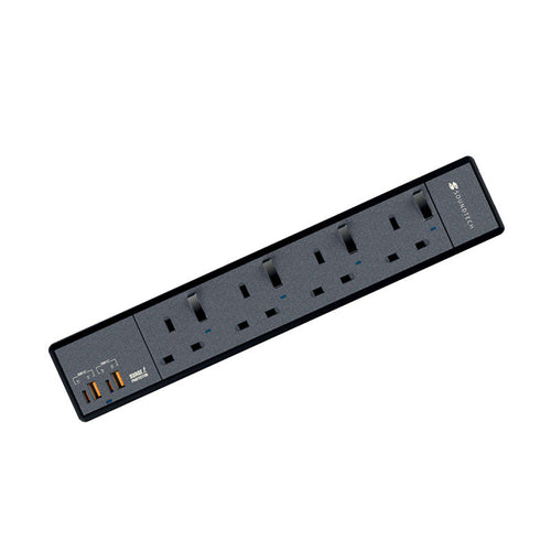 SoundTeoh PS-422C 4Way 2M USB A+C QC Extension (Black)