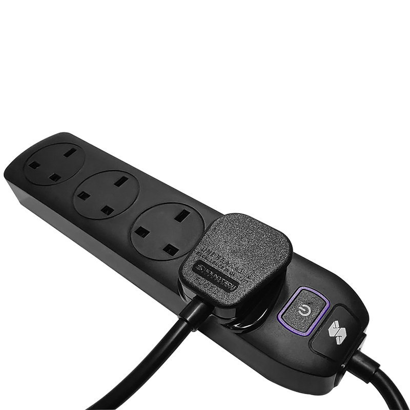 SoundTeoh MS-411 4Way 0.8M Extension (Black)