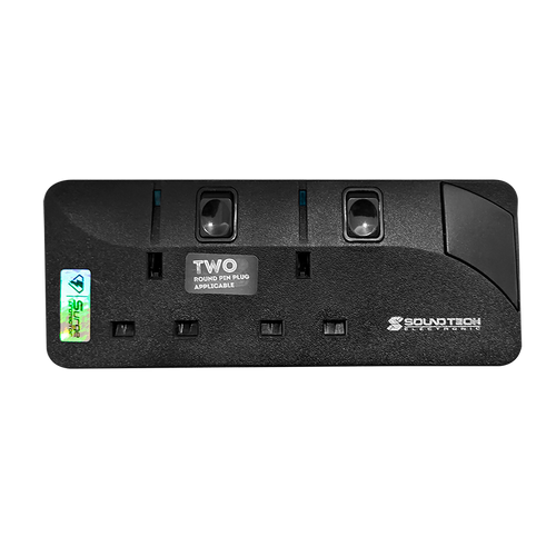 SoundTeoh PS-002A 2Way 3M Extension Socket (Black)