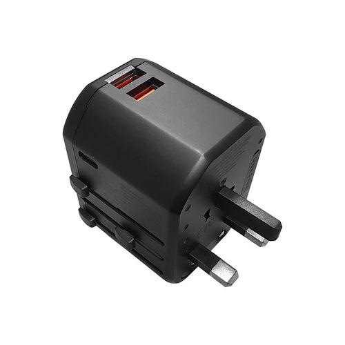 SoundTeoh TA-620 Travel Adaptor with USB-A + USB-C Quick Charger