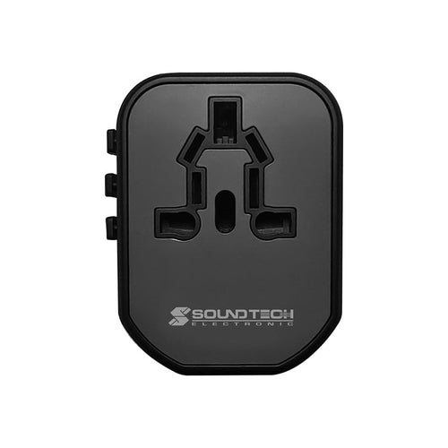 SoundTeoh TA-620 Travel Adaptor with USB-A + USB-C Quick Charger