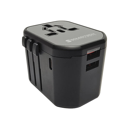 SoundTeoh TA-620 Travel Adaptor with USB-A + USB-C Quick Charger